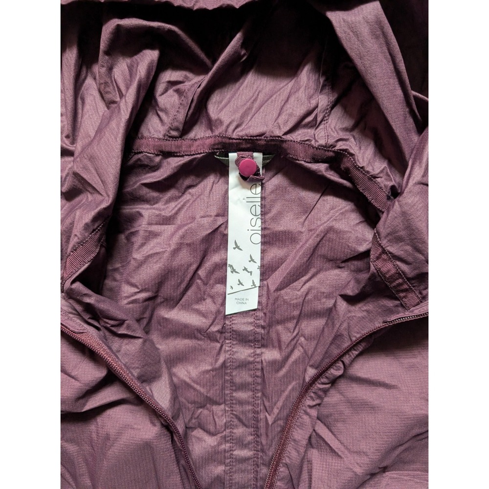 Oiselle Women's S Reflective Vim Jacket Dusk Purple Full Zip Pockets Lightweight - Picture 5 of 13